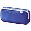 LIHIT LAB Double Pen Case L Blue A7661-8 - Large Capacity Pencil Bag for Students