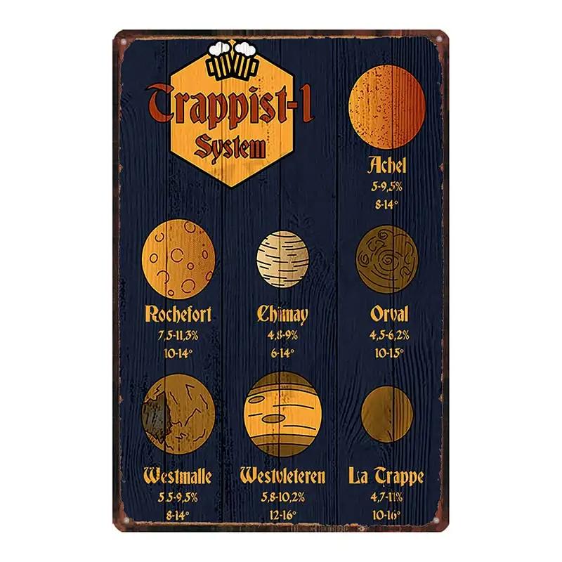 Бельгийское пиво VintageBrugse Zot La Trappe Металлические жестяные таблички для стены Бар Паб Искусство Кухня Кофе Домашний декор 30X20СМ DU-8282A