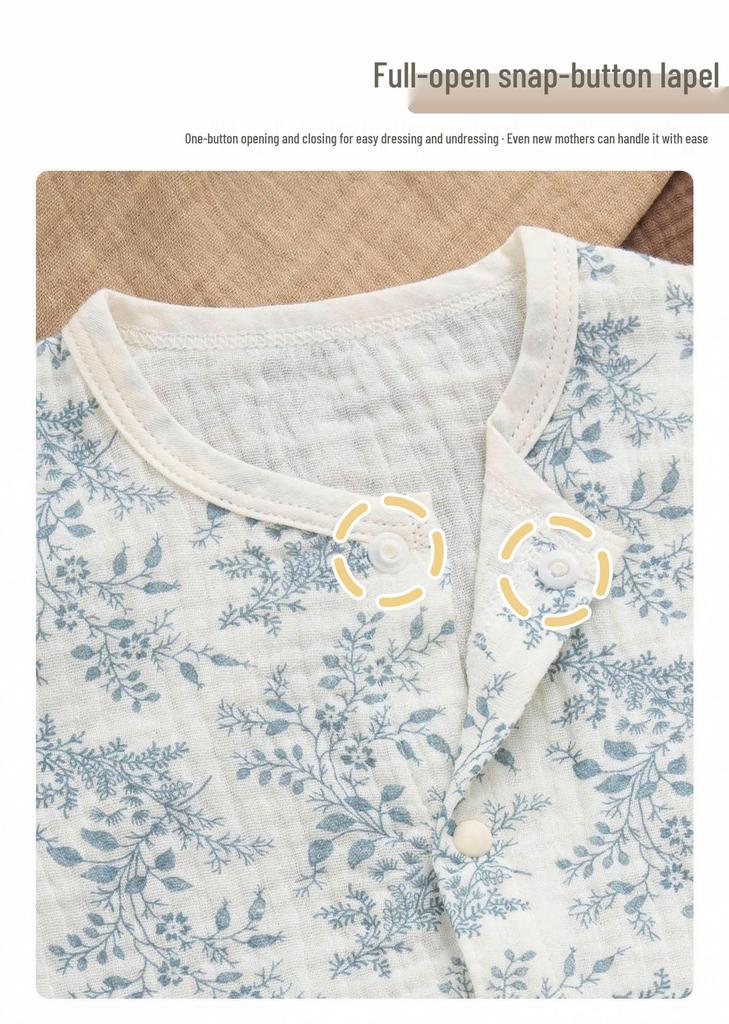 Adorable Floral Print Summer Romper Set for Baby Girls - 0 to 12 Months