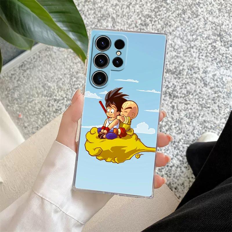 Little Goku Anime Drawings Dragons Balls Z S26 Ultra Case For Samsung Galaxy S25 S26 S24 S23 Ultra S22 Plus S21 FE Phone Cover