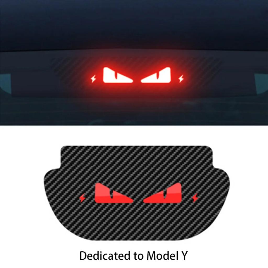 Хэллоуин принимаем индивидуальные наклейки на автомобиль для Tesla Model 3 Y высоко установленный тормоз акриловая проекционная доска верхняя задняя фара эмблема