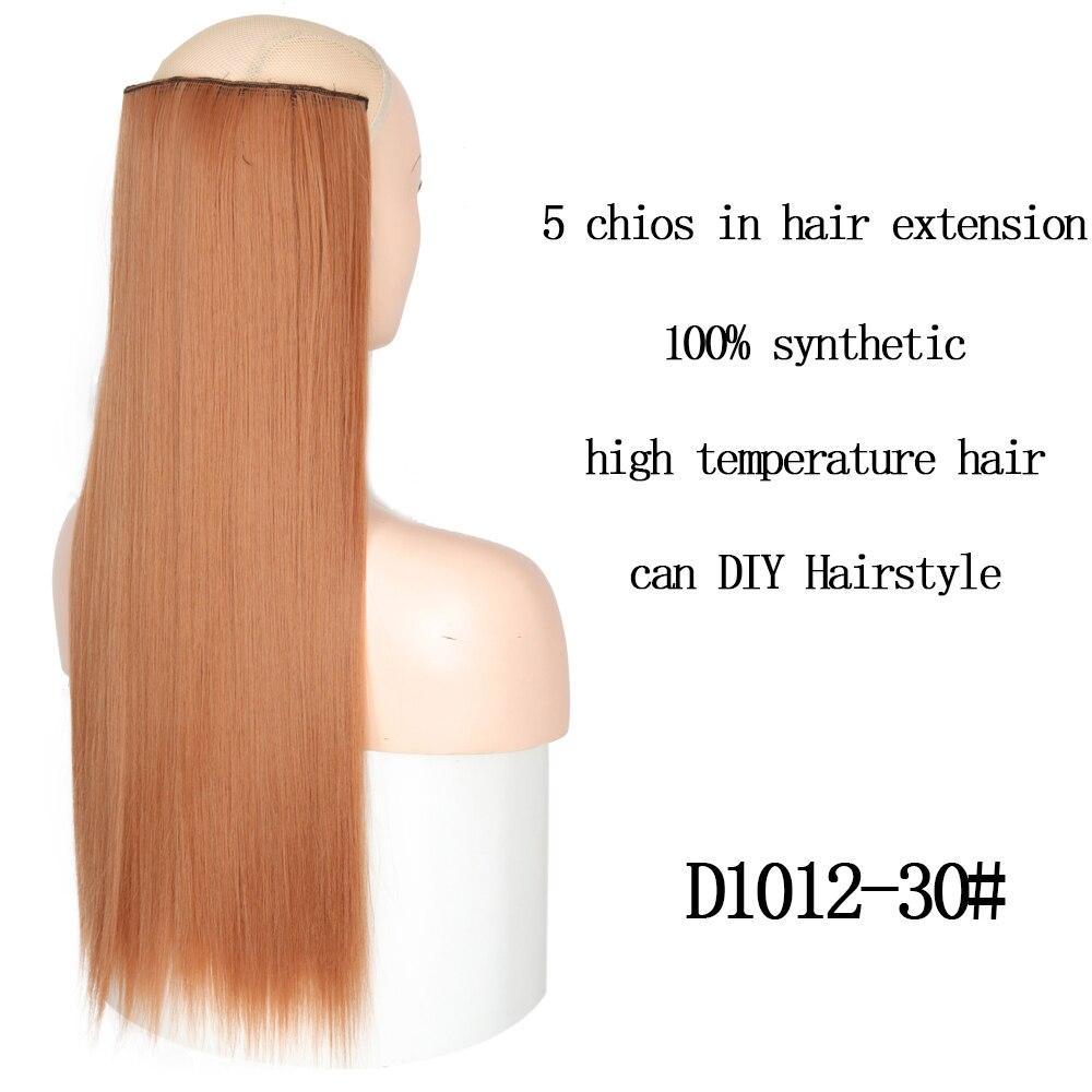 Long Straight Women Hair Extension Synthetic Fiber Hairpiece Daily Wear Long Straight Fake Hair for Women