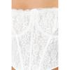 Crop Lined Corset Detailed Lace Bustier