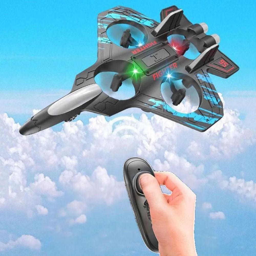 Gravity Sensing Glider Flying Helicopter Toy RC Hobby Jet Plane Kids Toddlers Children