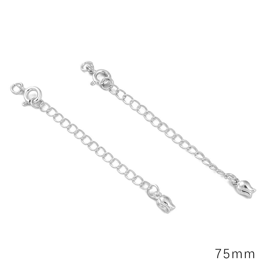 Copper Clad Iron Round Buckle Tail Chain For DIY Jewelry Making Craft Accessories