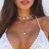 Fashion Gifts Golden Multilayer Shell Necklace Beach Jewelry Cowry Seashell Pendant Bohemian