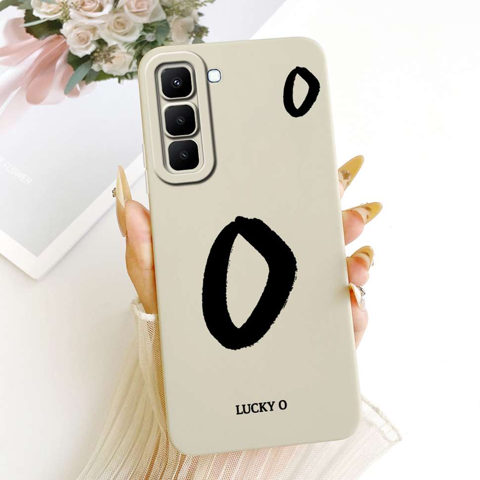 For Infinix Hot 70 5G X6895 Case New Design Letters A-Z Silicone Back Cover For Infinix Hot70 HOT 70 5G Phone Cases Bumper