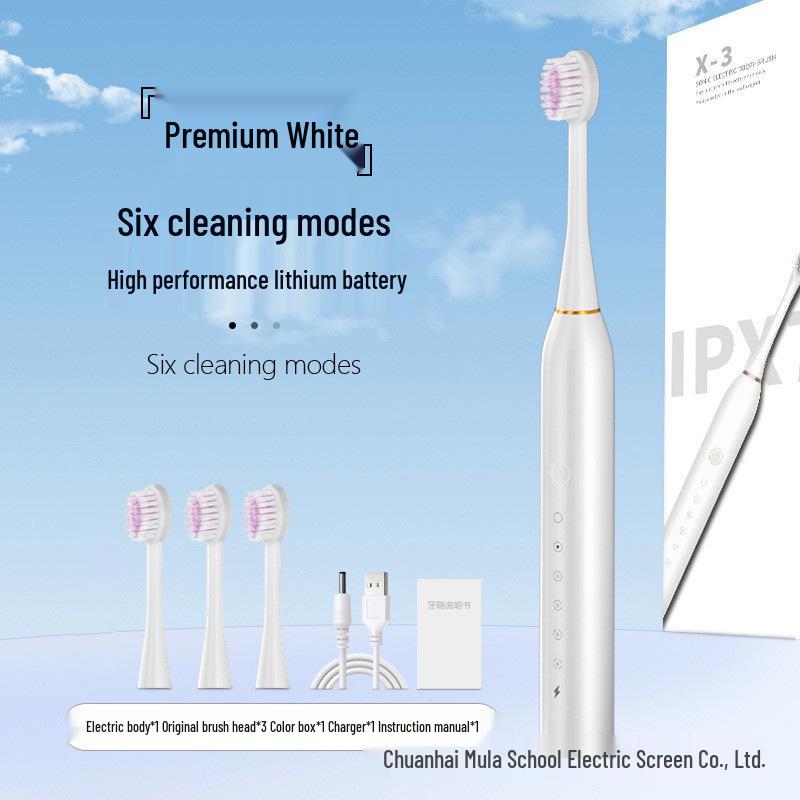 «Умная электрическая зубная щетка Sonic для пар — трансграничная зарядка, мягкие щетинки, автоматическая очистка».