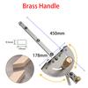Miter Gauge Aluminum Alloy/Brass Handle Table Saw Router Miter Gauge Sawing Assembly Ruler Woodworking Tool