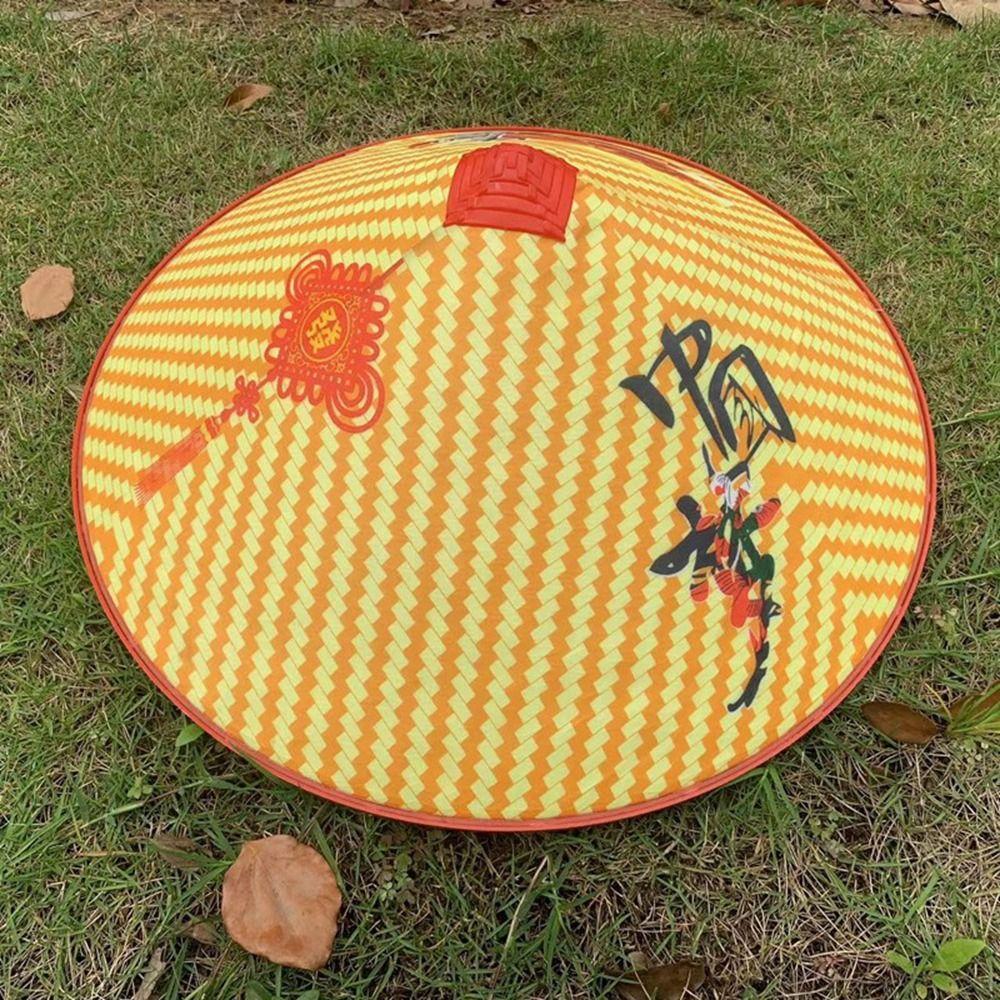 Summer Natural Bamboo Hats Sunscreen Woven Straw Hats New Rain Resistant Hat  Men Women Outdoor