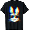 Bunny Trippy Vaporwave Easter Techno Rave EDM Music Party T-Shirt