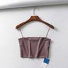 Summer Women's Crop Top  Sexy Elastic Cotton Camis Sleeveless Short Tank Top Bar EMA
