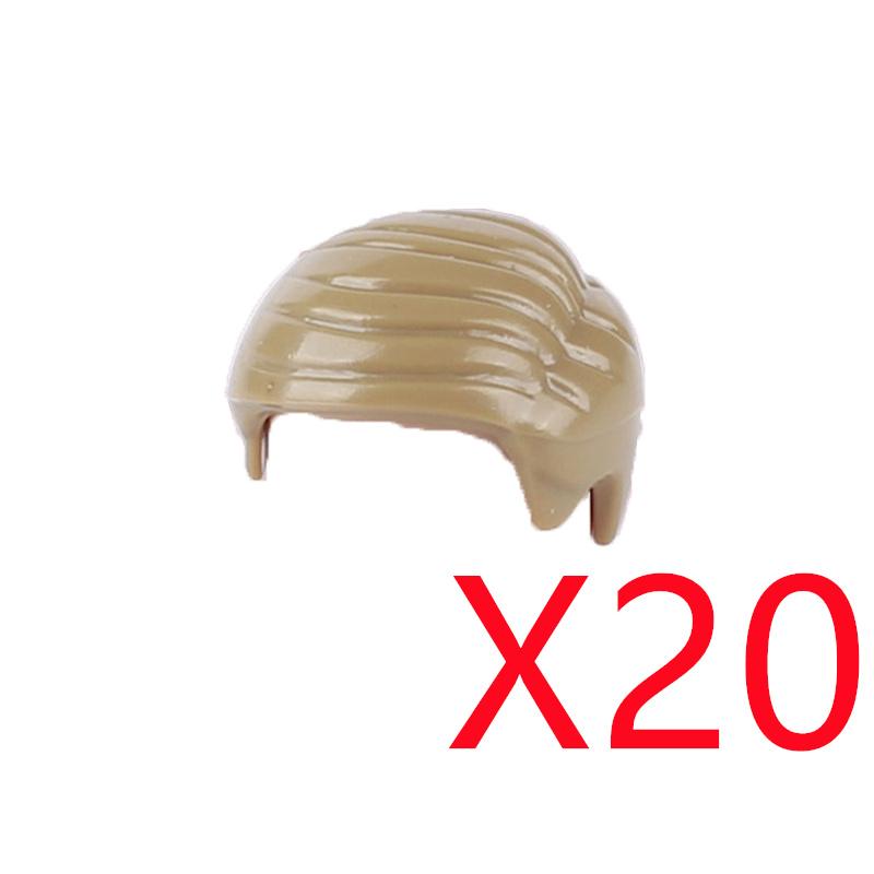 MOC Городские строительные блоки Части тела фигурок Креативные аксессуары Длинные волосы Коричневые Черные Золотые Мини-кирпичики Совместимая игрушка Подарок k030