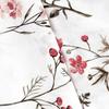 Cotton bedding 160x200 natural 100% cotton rowan twigs flowers