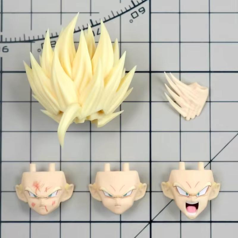 Новая Nono Hm Dragon Ball Z Shf Гохан Волосы Фигурка Аксессуары Модель Сон Гоку Головные Скульптуры Набор Коллекционные Аниме Игрушки Подарки на День Рождения