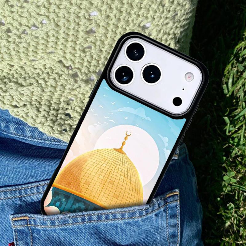 Arabic Muslim Mosque Building Phone Case Cover for IPhone 11 12 13 14 15 16e 17 Pro Max Coque for IPhone 17 Air