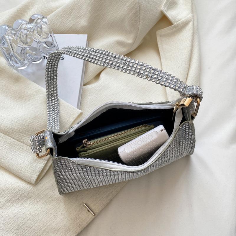 Luxury Rhinestones Shoulder Bag Women Diamond Evening Clutch Bags for Party Elegant Travel Underarm Purses Handbag New