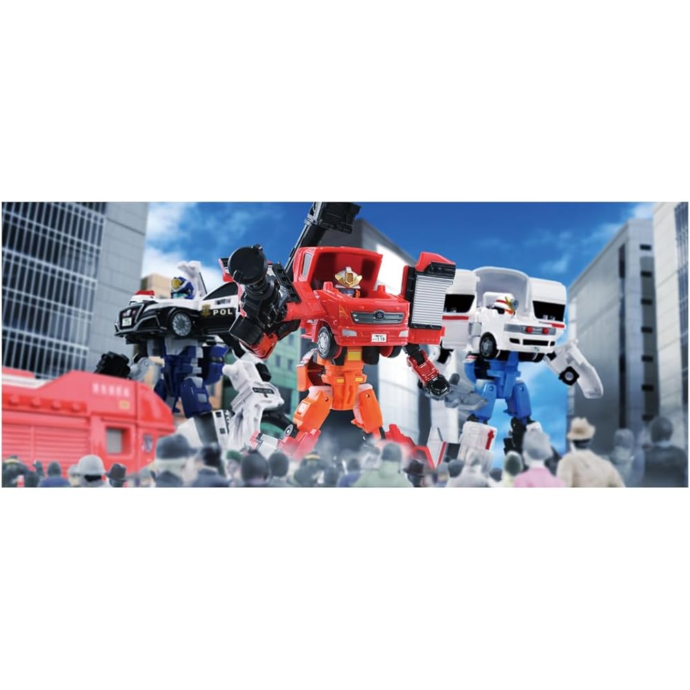 Takara Tomy Tomica Job Labor JB02 Fire Blazer Morita Multi-Purpose Fire Pump Vehicle Toy Miniature Car for Ages 3 and Up