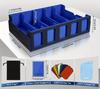 Leather Organizer Case for Collectible Cards Black and Gray