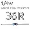 200 шт. 1/4 Вт металлопленочный резистор 33R Ом 36 39 43 47 51 56 62 68 75 82 91 100 120 150 180 200 220 240 270R Ом Ом 1% допуск Perintang WATT