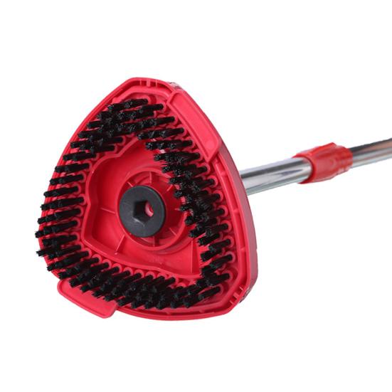 Сменная насадка для швабры, скребок для душа, конструкция с жесткой щетиной, простая в установке, треугольная насадка для чистки щетки для Vileda O-Cedar