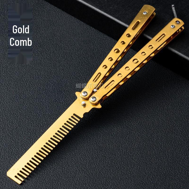 Unsharpened Butterfly Comb | Practice Folding Knife | CS:GO Style Flipping Trainer
