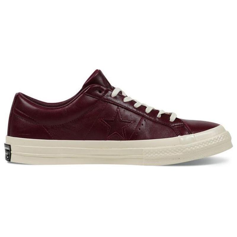 Converse One Star 74 Нескользящие и износостойкие низкие кеды Унисекс Темно-красный