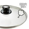 Wahei Freiz Glass Lid Frying Pan Pot Precious 20cm Fully Physically Reinforced with Steam Vent PR-8571