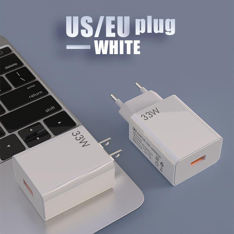 33 Вт USB Gan Зарядное устройство для телефона Для iPhone Для Samsung Huawei Xiaomi PD USB-A Быстрая зарядка Адаптер питания Смартфон Планшет Поездка