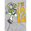Toy Story Childrens/Kids I'm 12 Buzz Lightyear Heather Birthday Pullover Hoodie