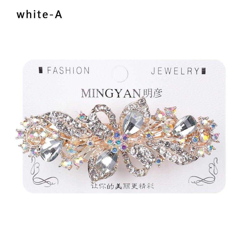 Аксессуары для головных уборов Диадема Цветочные заколки Держатель для конского хвоста Головной убор Кристаллическая заколка для волос