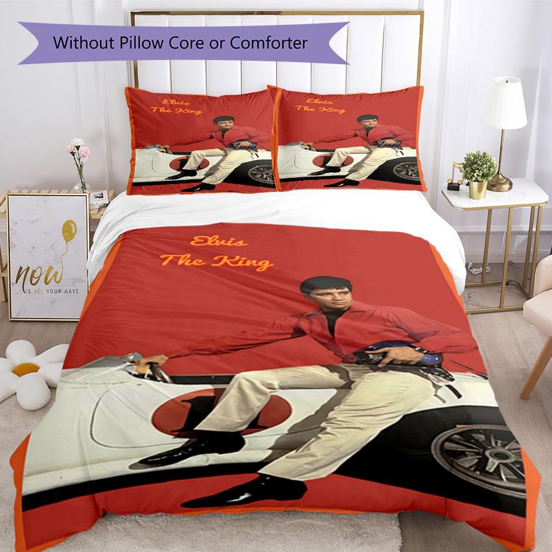 Elvis Presley Bedding Set Perfect for Living Room Soft Fabric Christmas Gift
