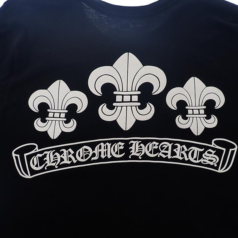 CHROME HEARTS S Long-sleeved T-shirt Black Cotton Mens