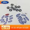 Car Sticker Ford New 2025 Hot 100pcs 3D 14mm 18mm 21mm For ford car key fob case Badge button Badge logo straight folding remote