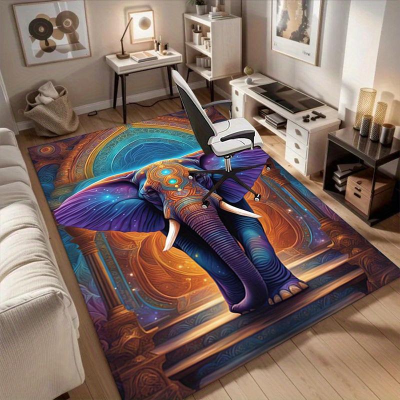 1pc. Colorful Elephant Rug for Home Decor, Office Carpet, Chair Cover, Outdoor Mat, Gift Item