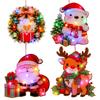 Colorful Lights Christmas Luminous Pendant Cartoon Christmas Decorations Pendant  Kids Gift