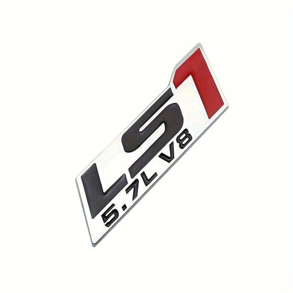Универсальный значок LS1 5.7L V8, Пластиковая ABS-наклейка, Совместим с различными моделями, Упаковка 1 шт.