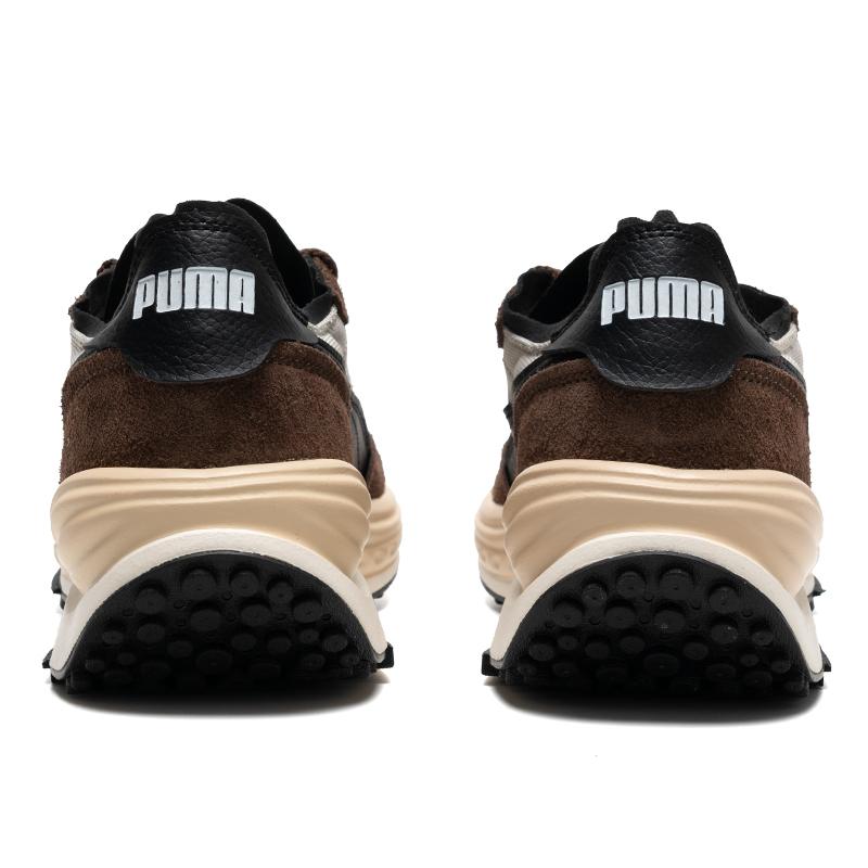 Puma Rider Elite Ткань Синтетическая кожа Зима Удобные Прочные Дышащие Низкие Повседневные Кроссовки Унисекс Коричневый Черный 403301-01