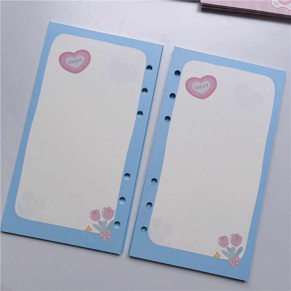 Сердце Внутренний Сменный Спиральный Переплет Бумага 45 Листов Тетрадь Индекс Внутренняя Страница Дети Студенты Подарки