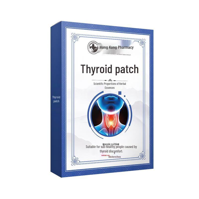 Пластырь для здоровья щитовидной железы - Зоб, Аденоиды, Ощущение инородного тела, Облегчение узлов Черный пластырь Акупунктурный пластырь.