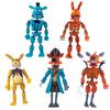 5-6 шт./комплект Фигурки FNAF Security Breach, шарнирные, подвижные, съемные, Бонни, Фокси, Медведь Фредди, Куклы, Игрушки