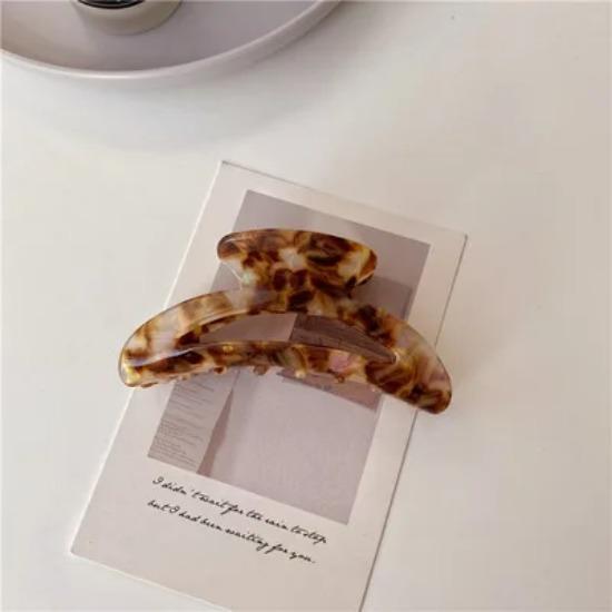 Винтажные заколки для волос для женщин Ацетатная заколка-краб Цветной мраморный рисунок Большая 10 см заколка для волос Аксессуары для волос для девочек Новая заколка-краб