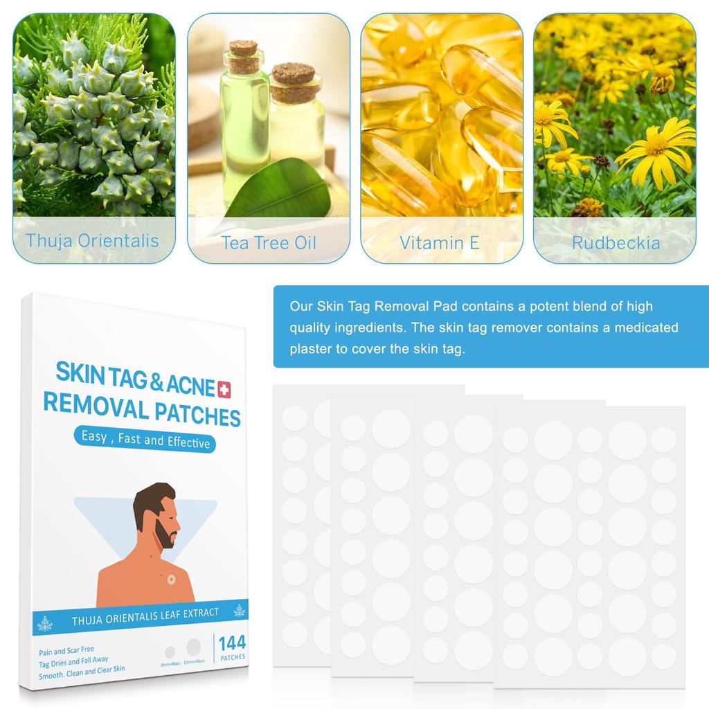 Acne Patches (144 Pcs) Hydrocolloid Acne Patches With Salicylic Acne Patches Pimple Patches Patches Face And Skin Stickers