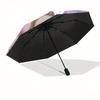 Mermaid,Fantasy Automatic Folding Umbrella  Simple 8 Rib Design, Bright Cartoon Pattern, Durable Iron Frame, Suitable For Travel, Outdoor, B