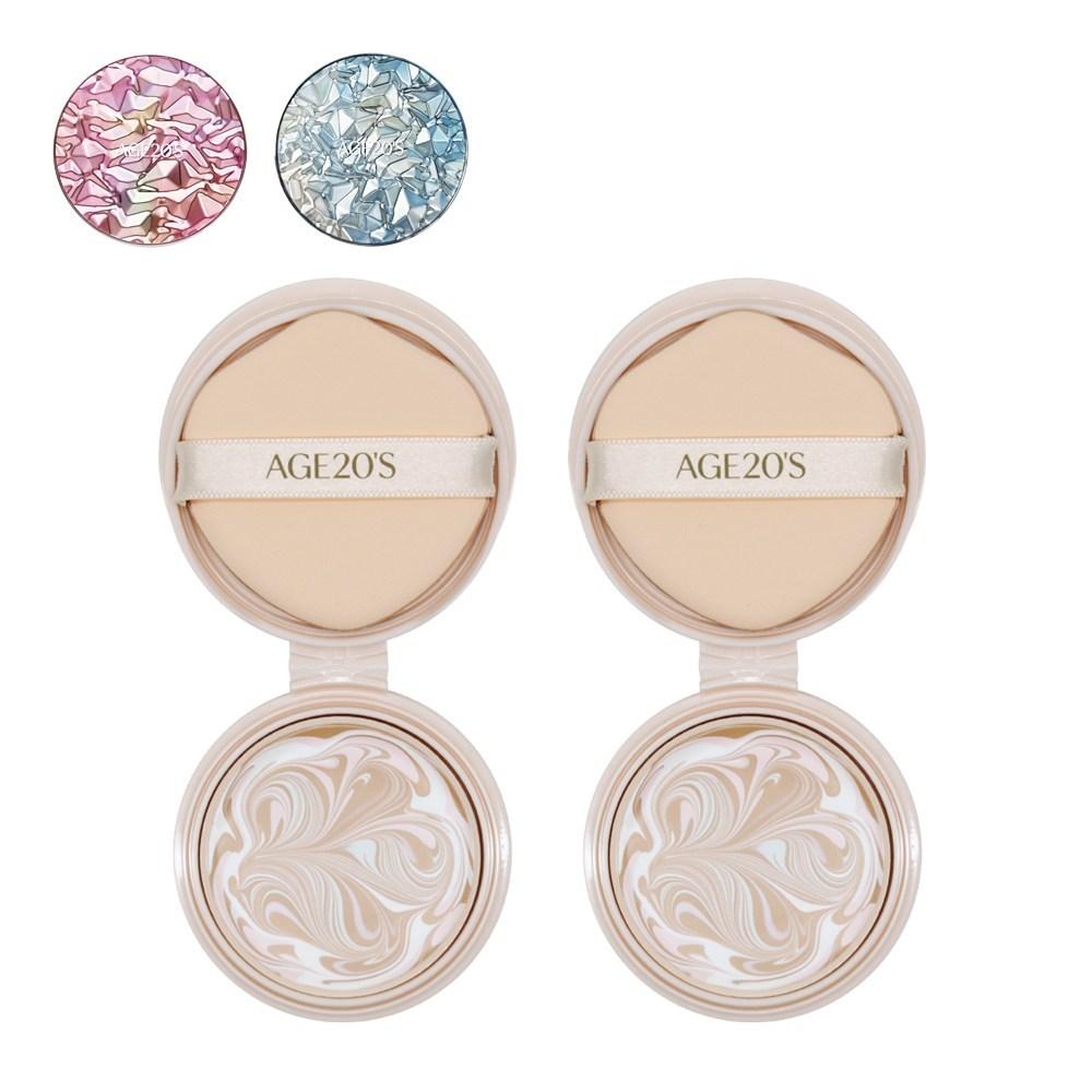 Age20s AGE20s Essence Cover Pact Aura 14 г, Aura No. 23 Сменный блок, 2 шт.