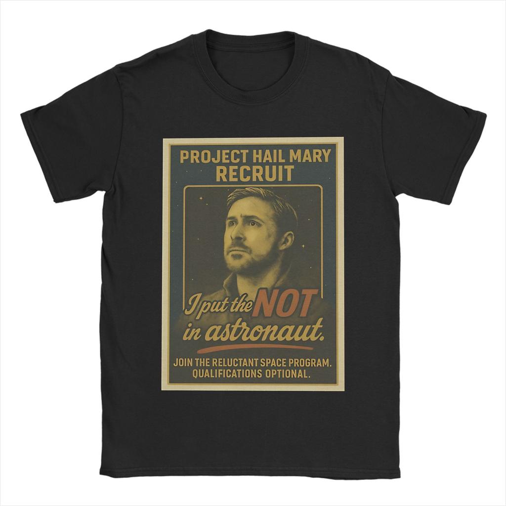 Unique Project Hail Mary La La Land TShirt For Unisex Unisex O Neck 100 Cotton T Shirts Short Sleeve Tees Printed Tops