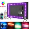 Комплект RGB LED-ленты 5 В с 24-клавишным пультом и приложением для смартфона (Bluetooth, Музыка) для подсветки телевизора