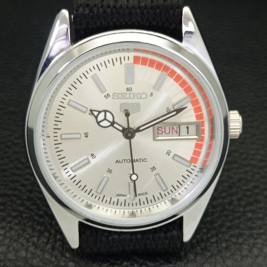 ЯПОНИЯ ВИНТАЖНЫЕ ВОССТАНОВЛЕННЫЕ МУЖСКИЕ СЕРЕБРИСТЫЕ ЧАСЫ SEIKO 5 AUTOMATIC 6309A a440869-4
