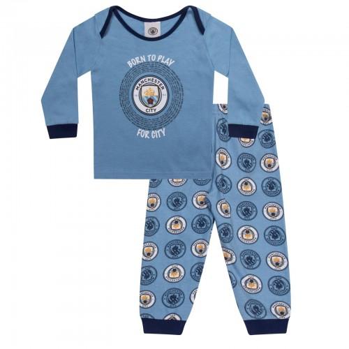 Manchester City FC Baby Boys Long Pyjama Set
