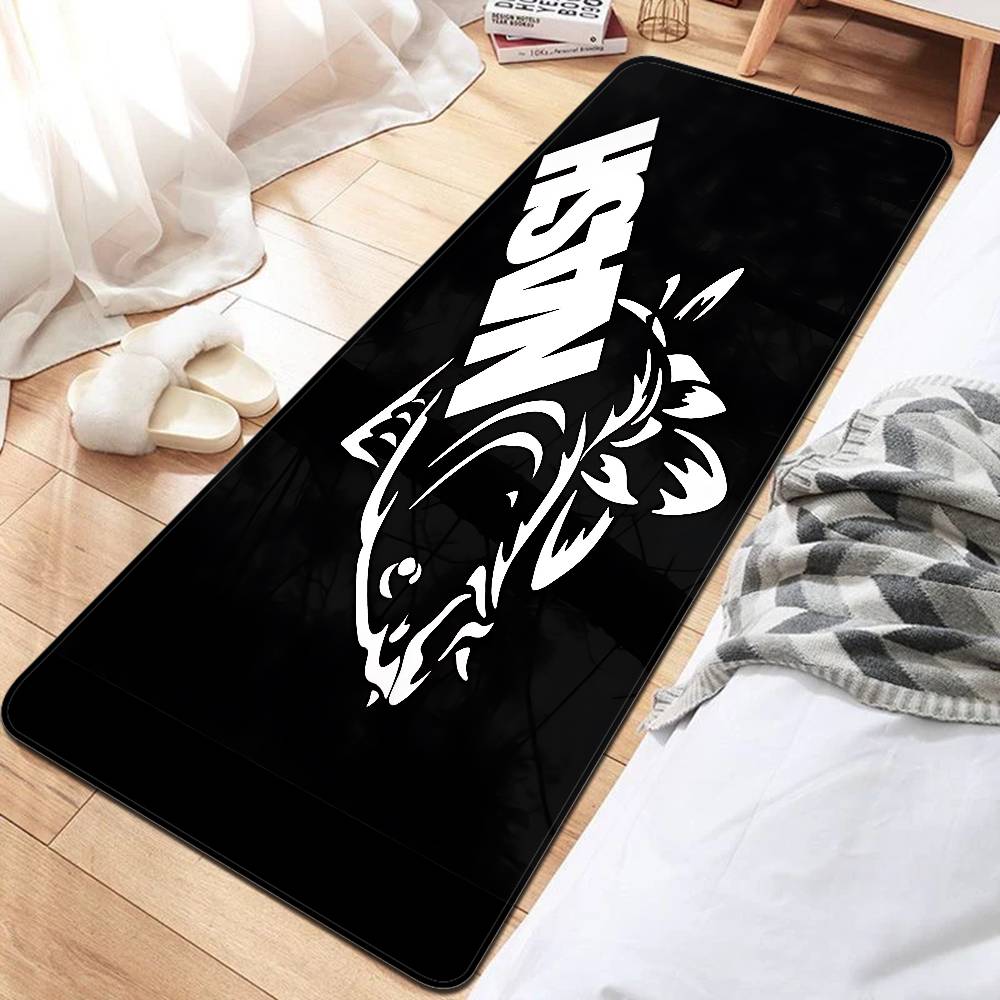 Nash Fishing Logo Floor Mat INS Style Soft Bedroom Floor House Laundry Room Mat Anti-skid Bedside Area Rugs